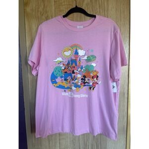 Disney Walt Disney World play in the park Parks Pink Shirt Unisex Medium NWT